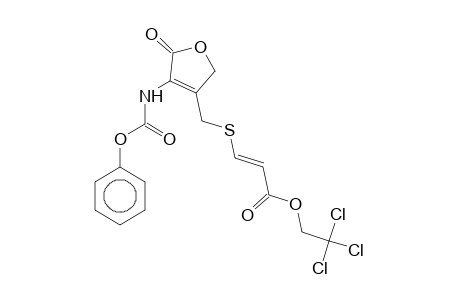 2(5H)Furanone, 3-(phenoxycarbonylamino)-4-[2-(2,2,2-trichloroethoxycarbonyl)ethenyl]thiomethyl-