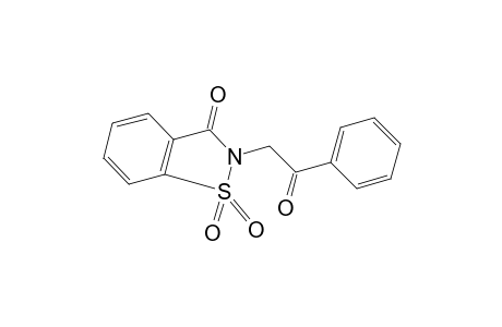 2-phenacyl-1,2-benzisothiazolin-3-one, 1,1-dioxide