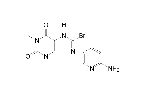 8-bromotheophylline, compd. with 2-amino-4-picoline (1:1)