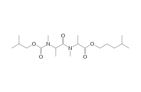 Alanylalanine, N,N'-dimethyl-N'-isobutoxycarbonyl-, isohexyl ester