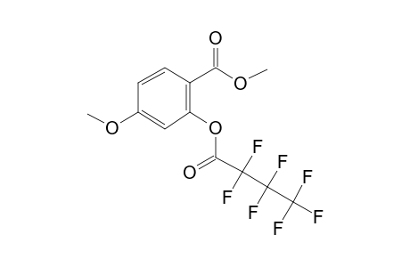 Methyl 2-hydroxy-4-methoxybenzoate, heptafluorobutyrate