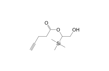4-Pentynoic acid, 2-hydroxy-1-(trimethylsilyl)ethyl ester