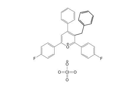 3-benzyl-2,6-bis(p-fluorophenyl)-4-phenylpyrylium perchlorate