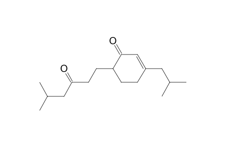 2-Cyclohexen-1-one, 6-(5-methyl-3-oxohexyl)-3-(2-methylpropyl)-