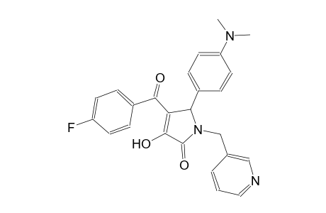 2H-pyrrol-2-one, 5-[4-(dimethylamino)phenyl]-4-(4-fluorobenzoyl)-1,5-dihydro-3-hydroxy-1-(3-pyridinylmethyl)-