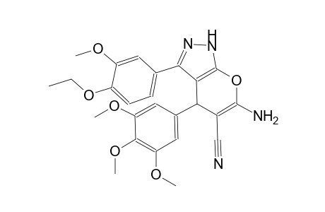 pyrano[2,3-c]pyrazole-5-carbonitrile, 6-amino-3-(4-ethoxy-3-methoxyphenyl)-1,4-dihydro-4-(3,4,5-trimethoxyphenyl)-