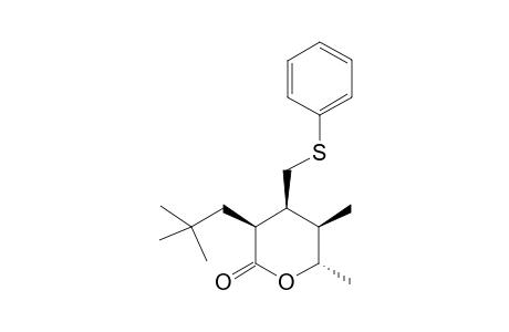 2(S),3(R)-Dimethyl-4(S)-[(phenylthio)methyl]-5(S)-(t-butylmethyl)-(perhydro)pyran-6-one