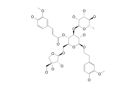 LEUCOSCEPTOSIDE-B;3-HYDROXY-4-METHOXY-BETA-PHENYLETHOXY-O-[ALPHA-L-RHAMNOPYRANOSYL-(1->3)]-O-[BETA-D-APOIFURANOSYL-(1->6)]-4-O-FERULOYL-BETA-D-GLUC