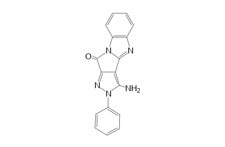 1-Amino-2-phenylpyrazolo[3,4:4',3']pyrrolo[1,2-a]benzimidazol-4-one