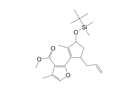 Methyl 2-[3-(Dimethyl-t-butylsilyloxy)-2-methyl-5-prop-2-enylcyclopent-1-enyl]-4-methylfuran-3-carboxylate