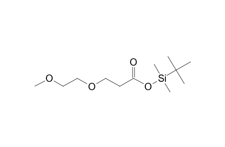 Propanoic acid, 3-(2-methoxyethoxy)-, tbdms derivative