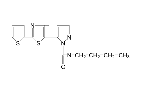 N-butyl-5-[4-methyl-2-(2-thienyl)-5-thiazolyl]pyrazole-1-carboxamide