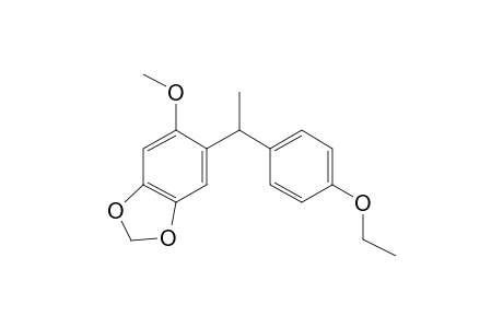 1,3-Benzodioxole, 5-(1-(4-ethoxyphenyl)ethyl)-6-methoxy-