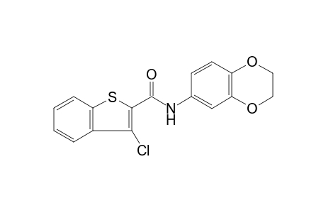 3-chloro-N-(2,3-dihydro-1,4-benzodioxin-6-yl)-1-benzothiophene-2-carboxamide