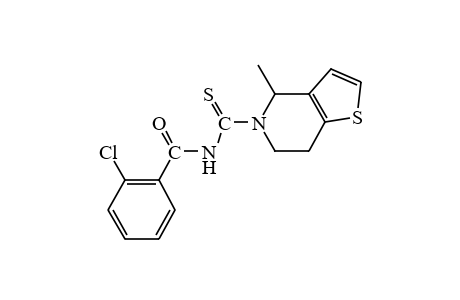 N-(o-chlorobenzoyl)-4-methyl-4,5,6,7-tetrahydrothiothieno[3,2-c]pyridine-5-carboxamide