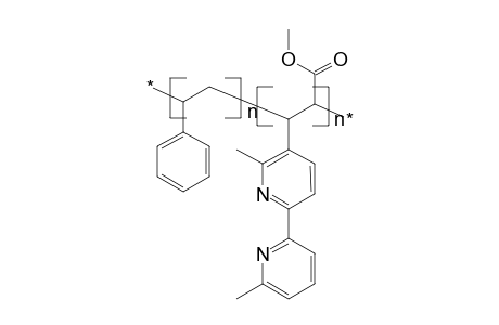 Poly[styrene-co-1-(5'-(6',6''-dimethyl-2',2''-bipyridinyl))-2-(methoxycarbonyl)ethylene]