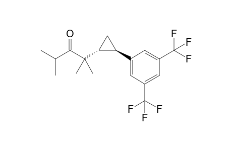 trans 2-(2-(3,5-bis(trifluoromethyl)phenyl)cyclopropyl)-2,4-dimethylpentan-3-one