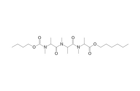 Alanylalanylalanine, N,N',N''-trimethyl-N''-butoxycarbonyl-, hexyl ester