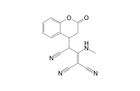 2-(METHYLAMINO)-3-(-2-OXO-4-CHROMANYL)-1-PROPENE-1,1,3-TRICARBONITRILE