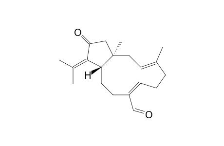 (1R,3E,7Z,11S)-13-Ketodolabella-3,7,12(18)-trien-17-al