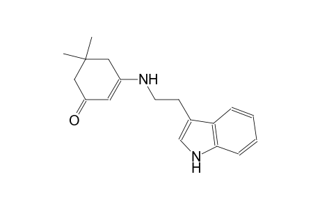 3-{[2-(1H-indol-3-yl)ethyl]amino}-5,5-dimethyl-2-cyclohexen-1-one