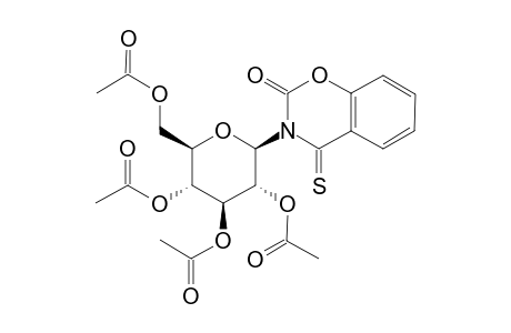 3-beta-D-glucopyranosyl-4-thio-2H-1,3-benzoxazine-2,4(3H)-dione, tetrracetate