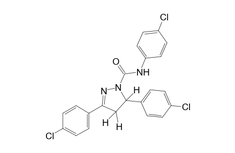 3,5-bis(p-chlorophenyl)-4'-chloro-2-pyrazoline-1-carboxanilide