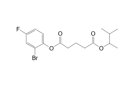 Glutaric acid, 3-methylbut-2-yl 2-bromo-4-fluorophenyl ester