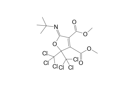 DIMETHYL-5-(TERT.-BUTYLIMINO)-2,2-BIS-(TRICHLOROMETHYL)-2,5-DIHYDROFURAN-3,4-DICARBOXYLATE