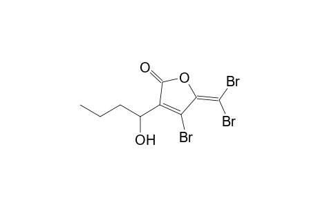 4-bromo-5-(dibromomethylidene)-3-(1-hydroxybutyl)furan-2-one
