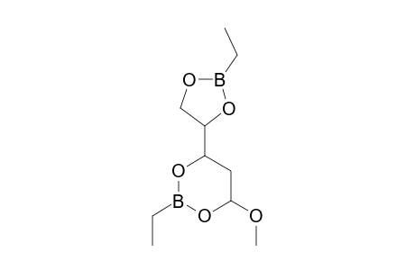 D-ERYTHRO-PENTOSE, 2-DEOXY-1,3:4,5-DI-O-(ETHYLBORANDIYL)-, METHYLHALBACETAL, cis or trans