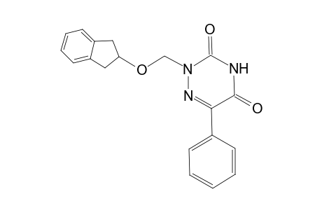 1-(INDAN-2-YLOXYMETHYL)-5-PHENYL-6-AZAURACIL
