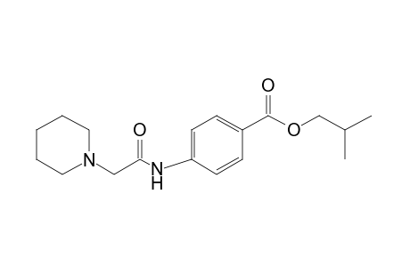 p-(2-piperidinoacetamido)benzoic acid, isobutyl ester