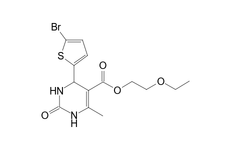 2-Ethoxyethyl 4-(5-bromanylthiophen-2-yl)-6-methyl-2-oxidanylidene-3,4-dihydro-1H-pyrimidine-5-carboxylate