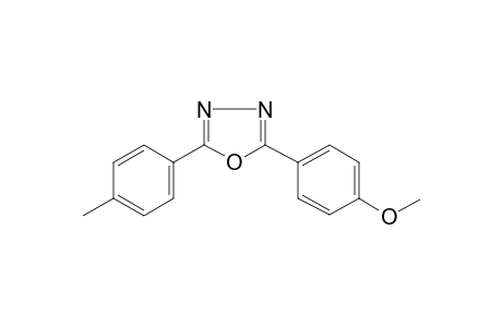 2-(4-METHYLPHENYL)-5-(4-METHOXYPHENYL)-1,3,4-OXADIAZOLE