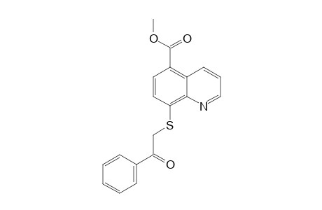 5-METHOXYCARBONYL-8-[1-(2-PHENYL-2-OXO)-ETHANE]-THIOQUINOLINE