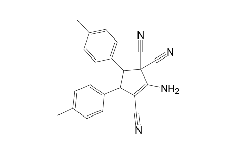 1-Amino-2,5,5-tricyano-3,4-bis(p-tolyl)cyclopent-1-ene