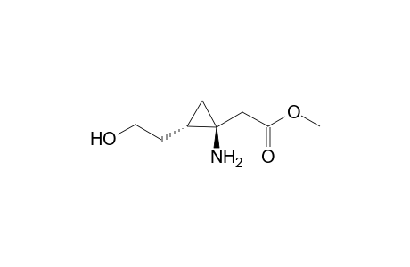 methyl 2-[(1S,2S)-1-amino-2-(2-hydroxyethyl)cyclopropyl]acetate