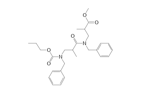 .beta.-ala-.beta.-ala, N,N'-Dibenzyl-2,2'-dimethyl-N-(N-propyloxycarbonyl)-, methyl ester (isomer 1)