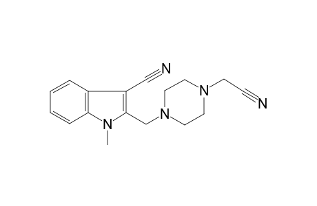 2-([4-(Cyanomethyl)-1-piperazinyl]methyl)-1-methyl-1H-indole-3-carbonitrile