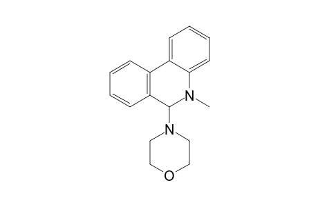 5,6-Dihydro-5-methyl-6-morpholinophenanthridine