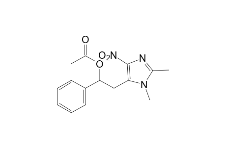 1,2-dimethyl-4-nitro-α-phenylimidazole-5-ethanol, acetate(ester)