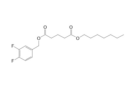 Glutaric acid, 3,4-difluorobenzyl heptyl ester