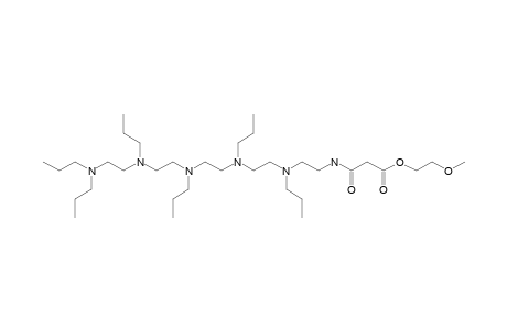 METHOXY-ETHYLENEGLYCOL-[N,N',N,N,N,N-HEXAPROPYL-HEXA-(AMINOETHYL)-AMINO]-MALONAMIDEESTER;ME1N6C3