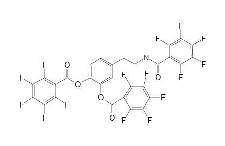 Dopamine, N,o,o-tris(pentafluorobenzoyl)-