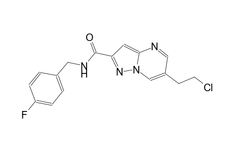 6-(2-chloroethyl)-N-(4-fluorobenzyl)pyrazolo[1,5-a]pyrimidine-2-carboxamide