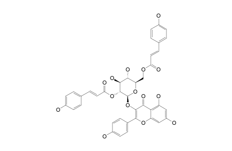 KAEMPFEROL-3-O-(2'',6''-DI-O-(E)-PARA-COUMAROYL-BETA-D-GLUCOPYRANOSIDE)