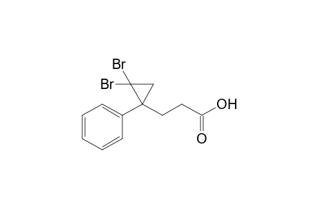 3-(2',2'-Dibromo-1'-phenylcyclopropyl)propanoic acuid