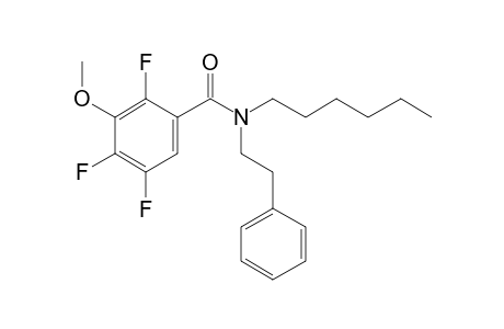 Benzamide, 2,4,5-trifluoro-3-methoxy-N-(2-phenylethyl)-N-hexyl-