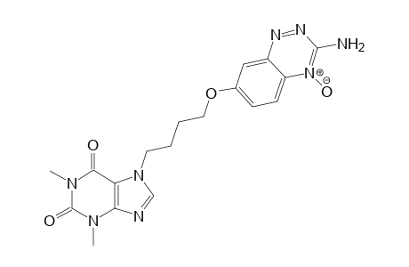 3-Amino-7-[(4'-(theophyllyn-7"-yl)butoxy)]benzo-1,2,4-triazine